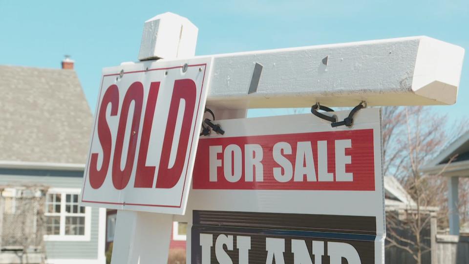 The average home price on P.E.I. dropped almost 6 per cent this March compared to a year earlier, according to new data from the Canadian Real Estate Association. (Steve Bruce/CBC - image credit)