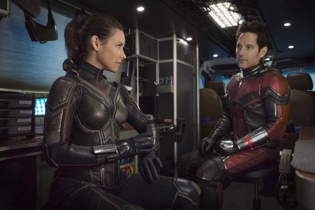 Evangeline Lilly and Paul Rudd in <em>Ant-Man and the Wasp.</em> (Photo: Disney/Marvel Studios via AP)