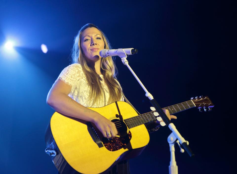 Singer-songwriter Colbie Caillat performs during the “The Girls Night Out, Boys Can Come Too Tour 2015” at The Sands Event Center on July 15, 2015, in Bethlehem, Pa. (Photo by Owen Sweeney/Invision/AP)