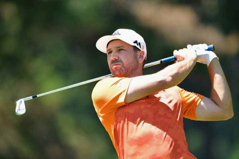 Sergio Garcia of Spain hits a shot during a practice round prior to the 2016 PGA Championship on July 26, 2016