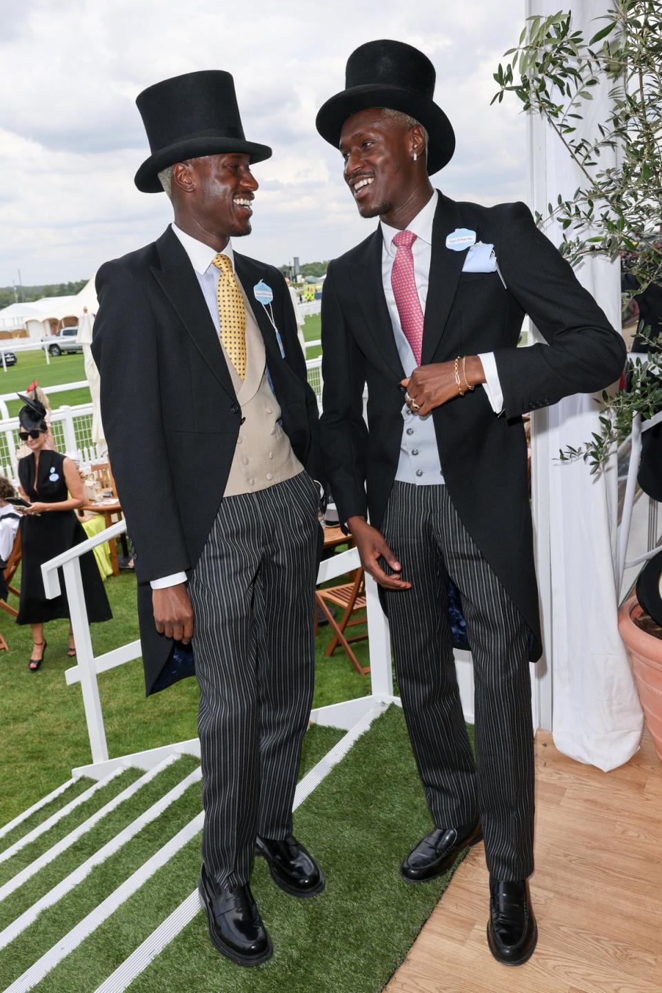 The Flag Twins, Kevin and Karlon Bonsu (Dave Benett/Getty Images for Asc)