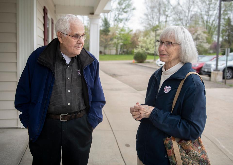 Frank and Polly Youngwerth of Hudson say they are backing more moderate Republican candidates, like Gov. Mike DeWine.