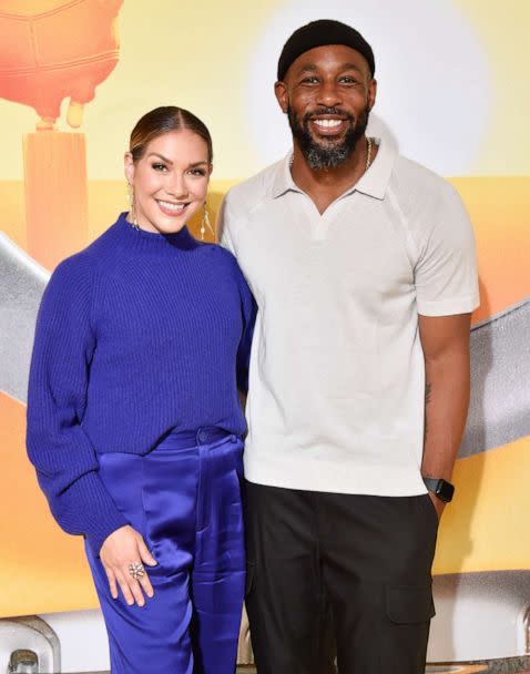 PHOTO: Allison Holker, left, and Stephen 'tWitch' Boss attend Illumination and Universal Pictures' 'Minions: The Rise of Gru' Los Angeles premiere on June 25, 2022 in Hollywood, Calif. (Rodin Eckenroth/WireImage via Getty Images, FILE)
