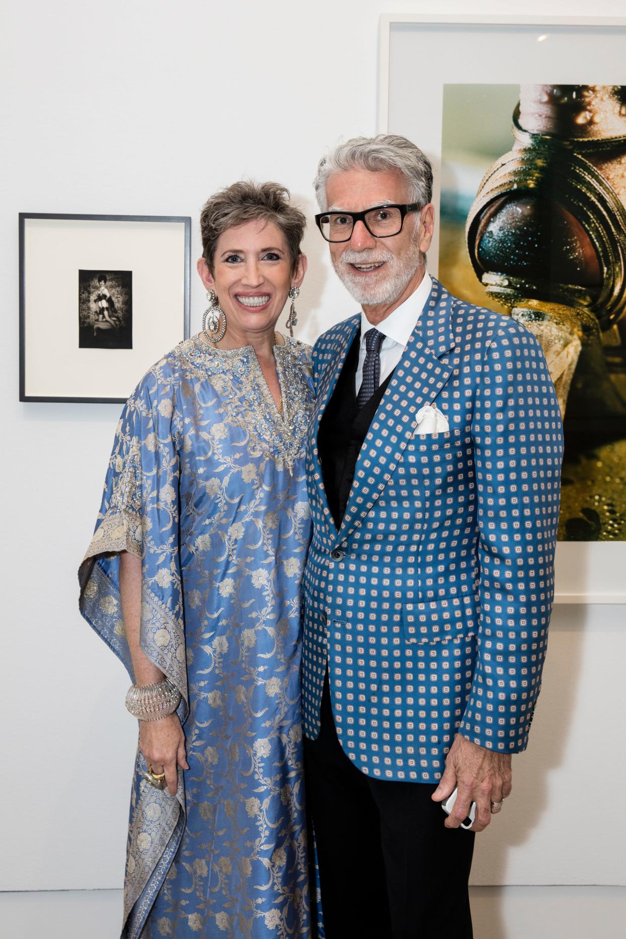 Beth Rudin DeWoody and Firooz Zahedi at the Norton Museum of Art in 2016. DeWoody, Zahedi and Palm Beach Symphony director Gerard Schwarz will be honored at the Lighthouse Guild's Visionary Dinner on Feb. 26 at Club Colette.