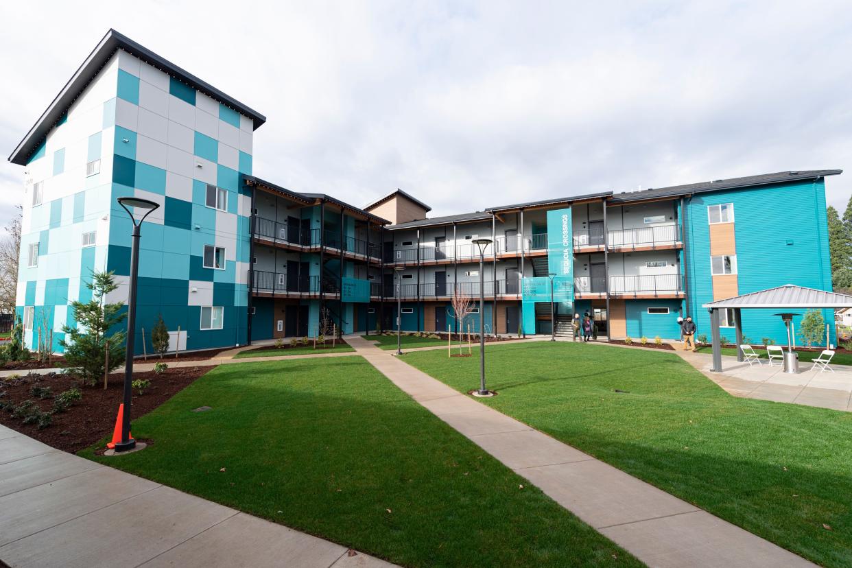 Sequoia Crossings residents will begin moving in next week, starting with five residents, and will continue adding five every week for the next three months until they fill up the 60 units of permanent supportive housing.