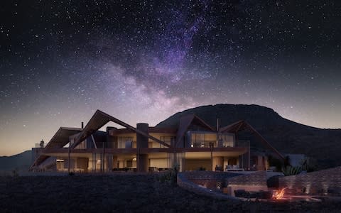 A rendering of the forthcoming andBeyond Sossusvlei Desert Lodge