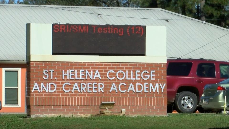 A teen was arrested after one student was killed and two others injured in a school shooting at St. Helena Career & College Academy in Greensburg, Louisiana on Sept. 13, 2023