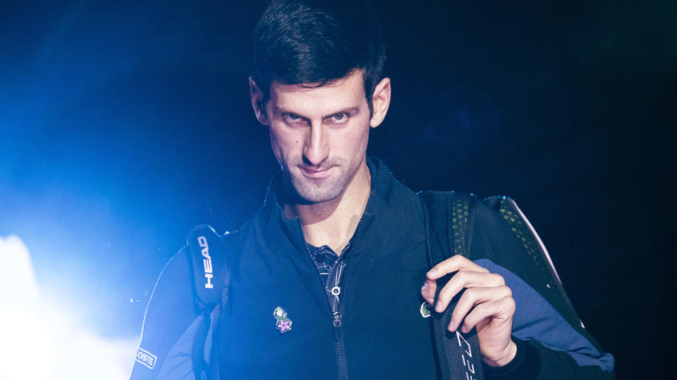 Novak Djokovic, pictured here ahead of the Australian Open.