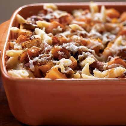 Roasted Butternut Squash and Bacon Pasta