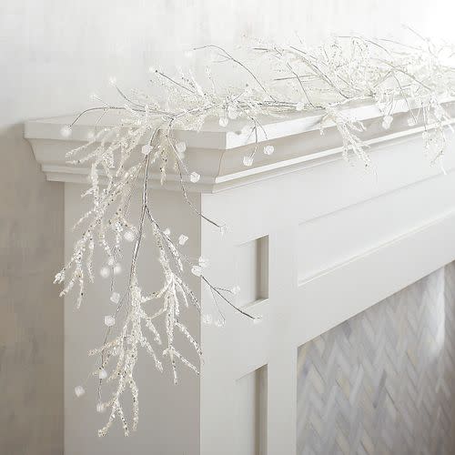 Sparkling ice beaded 6-foot garland. (Photo: Pier 1)