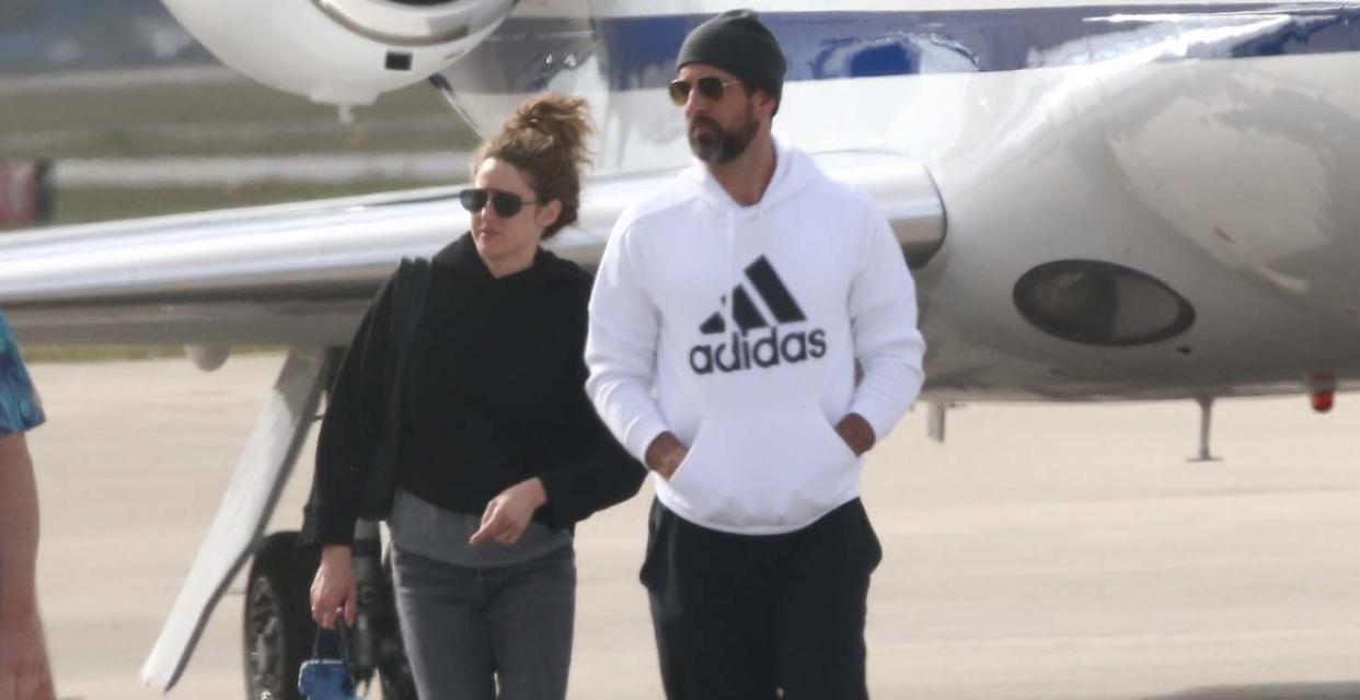 Shailene Woodley and Aaron Rodgers pictured in Florida on March 8