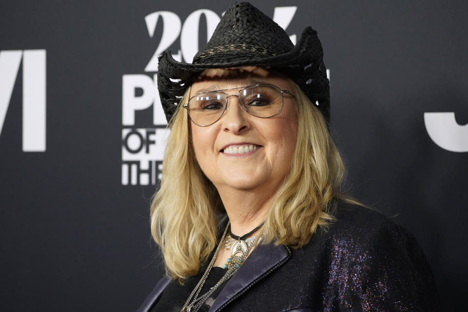 FILE - Melissa Etheridge appears at MusiCares Person of the Year honoring Jon Bon Jovi in Los Angeles on Feb. 2, 2024. Etheridge stars in the Paramount+ docuseries "Melissa Etheridge: I'm Not Broken." (Photo by Jordan Strauss/Invision/AP, File)