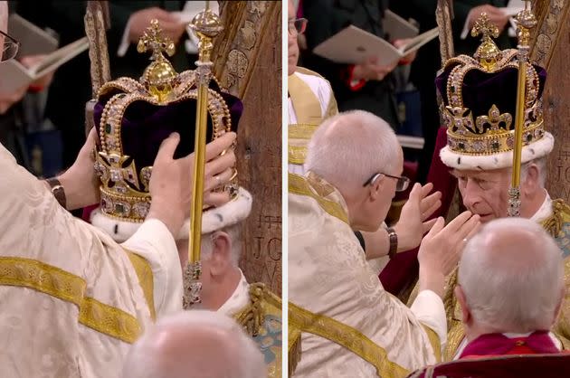 The moment King Charles is crowned