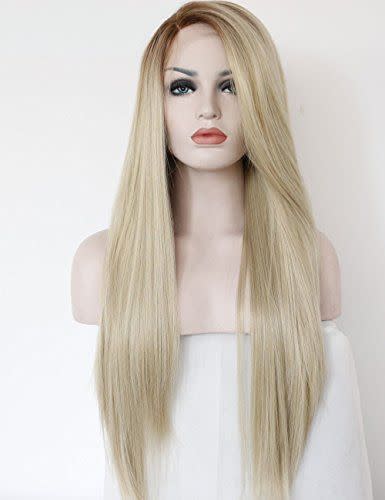 4) Ombre Blonde Glueless Lace Front Wig