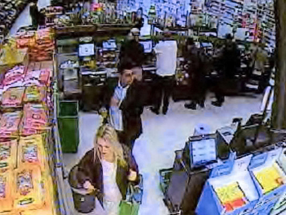 <em>The pair were last seen on CCTV in Asda buying Ms Abbotts’ favourite champagne, Veuve Clicquot (Picture: Rex)</em>