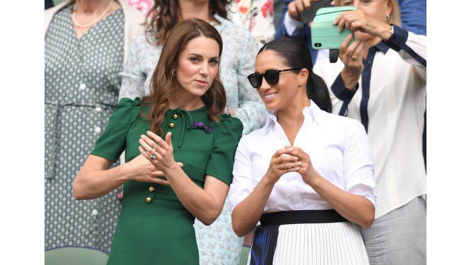 Kate Middleton and Meghan Markle at Wimbledon