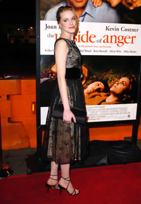 Evan Rachel Wood at the Westwood premiere of New Line Cinema's The Upside of Anger