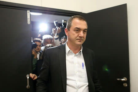 FILE PHOTO: Brazil's billionaire businessman Joesley Batista is pictured at the Brasilia international airport, after testimony in Brasilia, Brazil, September 7, 2017. REUTERS/Adriano Machado