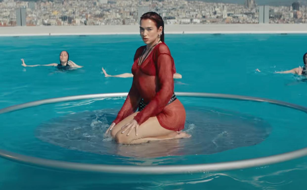 Dua Lipa Parties in Barcelona in Wet and Wild Video For New Song Illusion