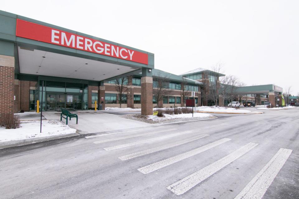 The St. Joseph Mercy Brighton Health Center in Genoa Township, shown Monday, Feb. 14, 2022.