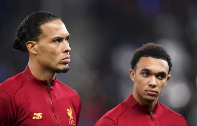 Virgil van Dijk, left, and Trent Alexander-Arnold