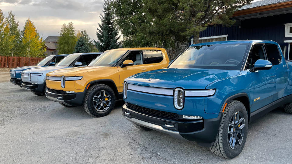 Rivian R1T line up Colorado