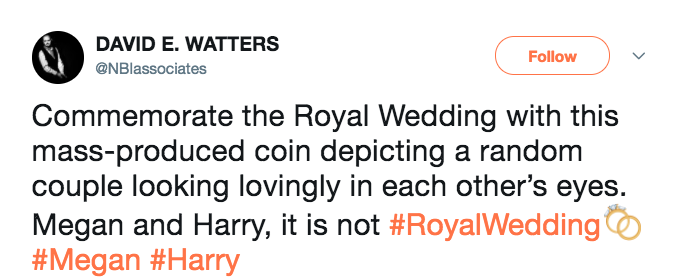 Some critics don’t even think it looks like the royal couple at all. (Photo: Via Twitter)