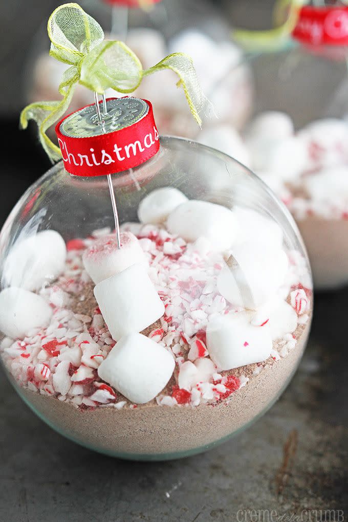 Hot Cocoa Peppermint Ornament