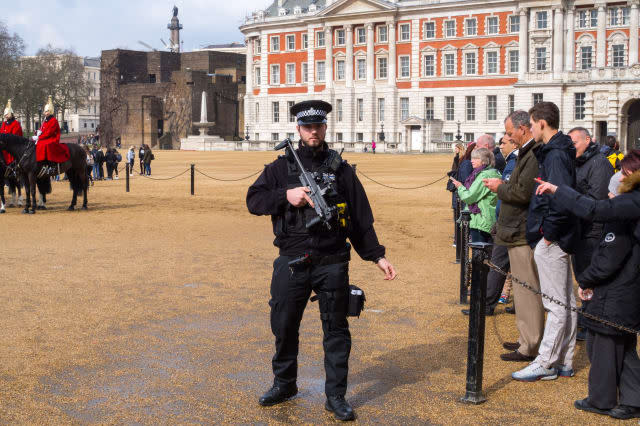 London's Westminster, the Day After a Terrorist Attack