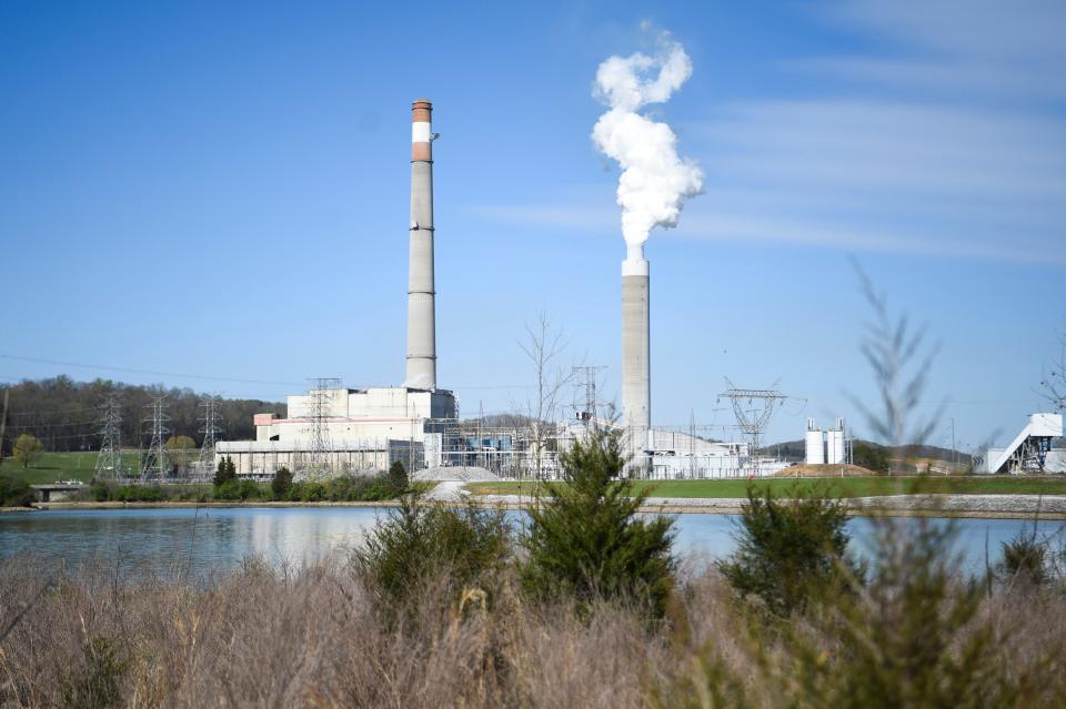 Bull Run fossil plant is seen in March 2023