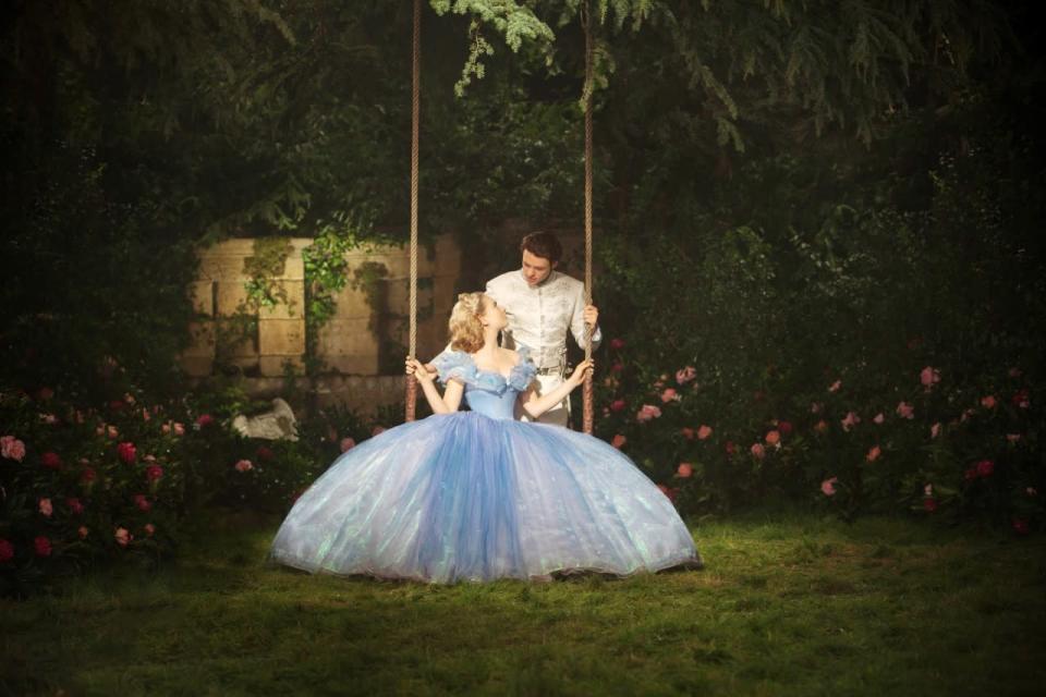 Lily James in Cinderella.
