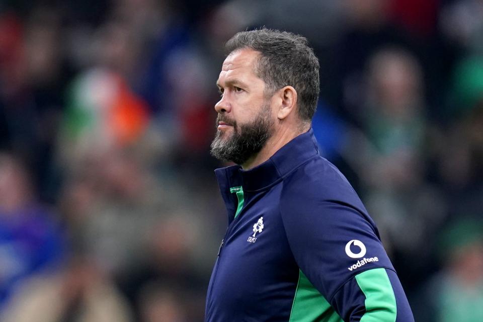 Ireland head coach Andy Farrell (PA Wire)