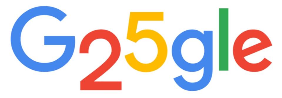 Google’s 25th birthday doodle (Google)