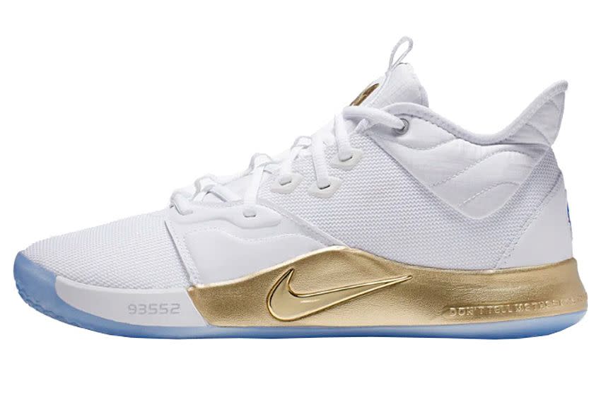 Nike PG3 'Nasa White/Gold'