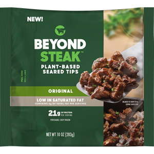 Beyond Steak’s nutrition profile meets the distinguished and trusted Heart-Check Mark criteria from the American Heart Association, which certifies products based on heart-healthy nutrition requirements