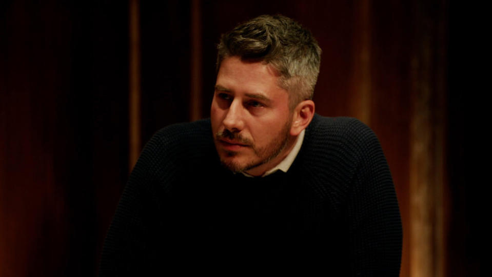 Arie Luyendyk Jr. sits at the round table