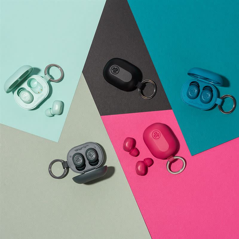 JLab JBuds Mini共推出五款顏色，附有三種尺寸耳塞。（圖／品牌業者提供）