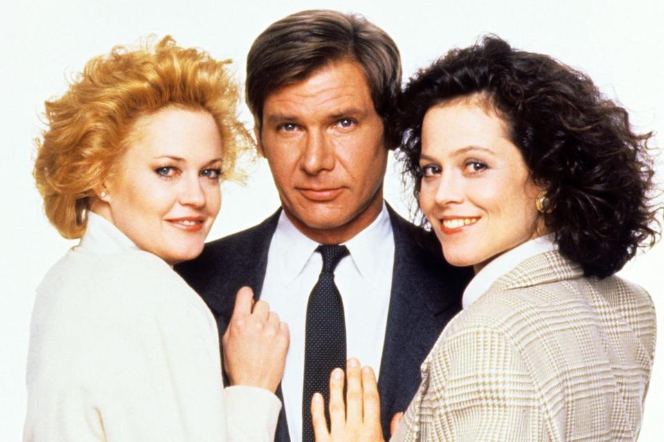 Melanie Griffith, Harrison Ford, and Sigourney Weaver in 'Working Girl'