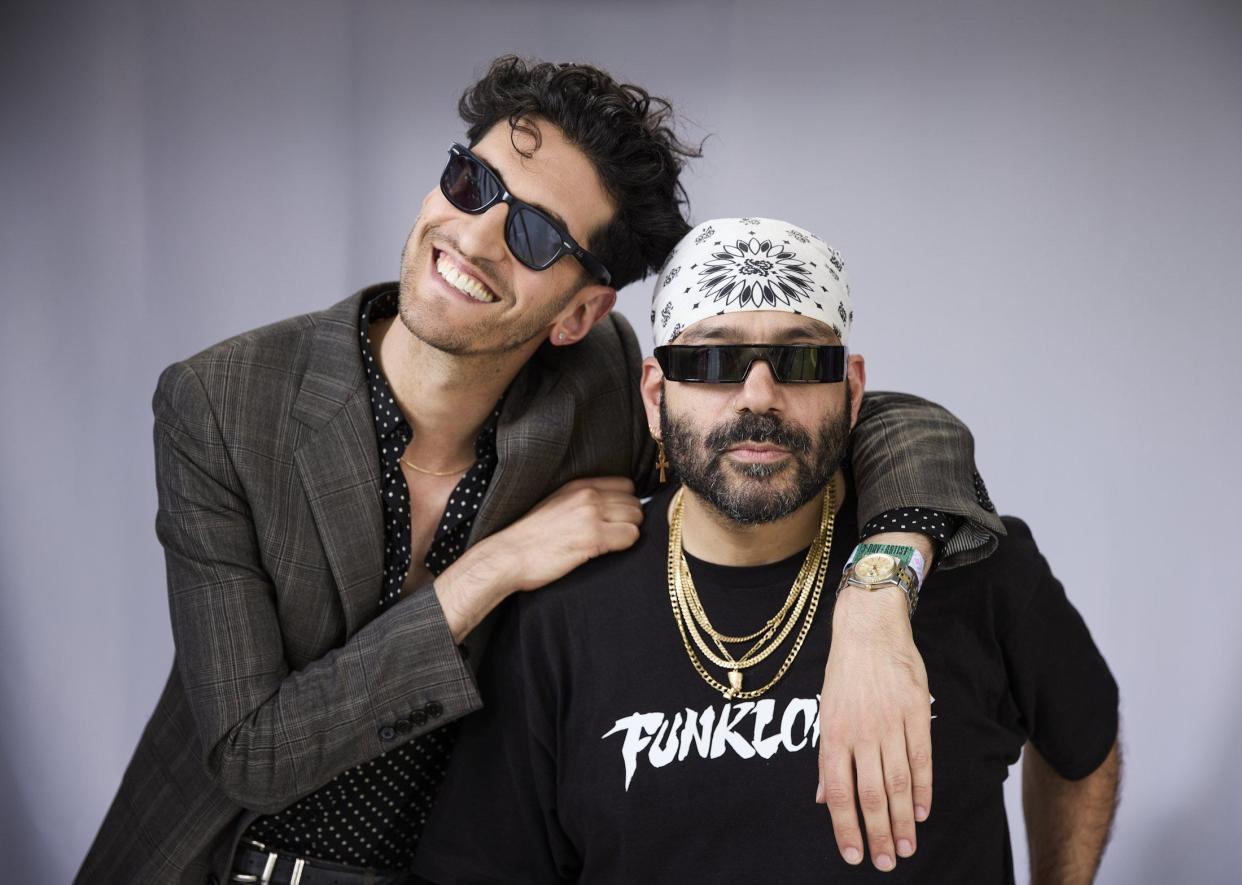 Chromeo backstage at ACL Fest 2023.