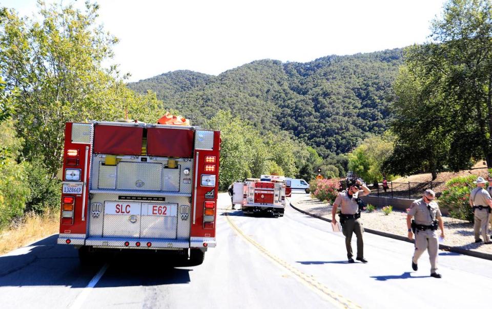 A truck crossed into another lane and struck a van in San Luis Obispo, California on San Luis Bay Drive near Avila Beach on Friday, Aug. 6. One person, driver Glenn Owens, of Atascadero, was killed. The passenger, Susan Owens, was injured. Laura Dickinson/ldickinson@thetribunenews.com