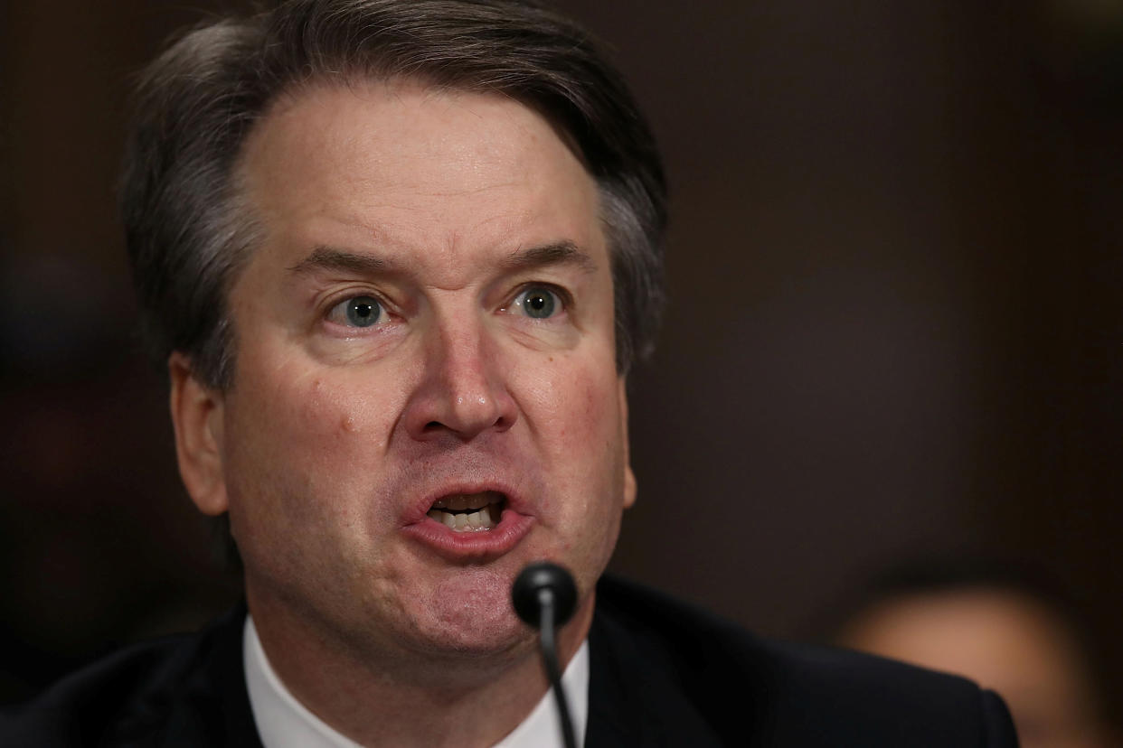 Supreme Court nominee Brett Kavanaugh testifies before the Senate Judiciary Committee&nbsp;in Washington, Sept. 27. (Photo: POOL New / Reuters)