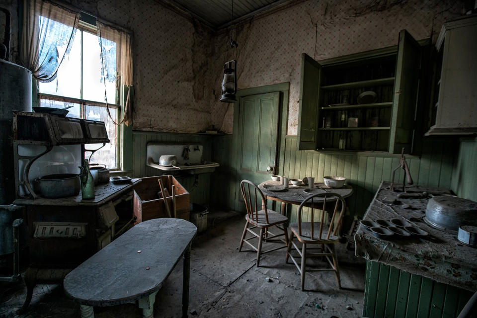 Abandoned real-life ghost town