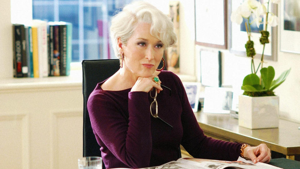 Meryl Streep in The Devil Wears Prada.