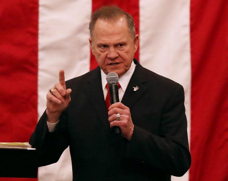 Donald Trump tells Alabama to vote for accused child molester Roy Moore because opponent Doug Jones is 'pro-abortion'