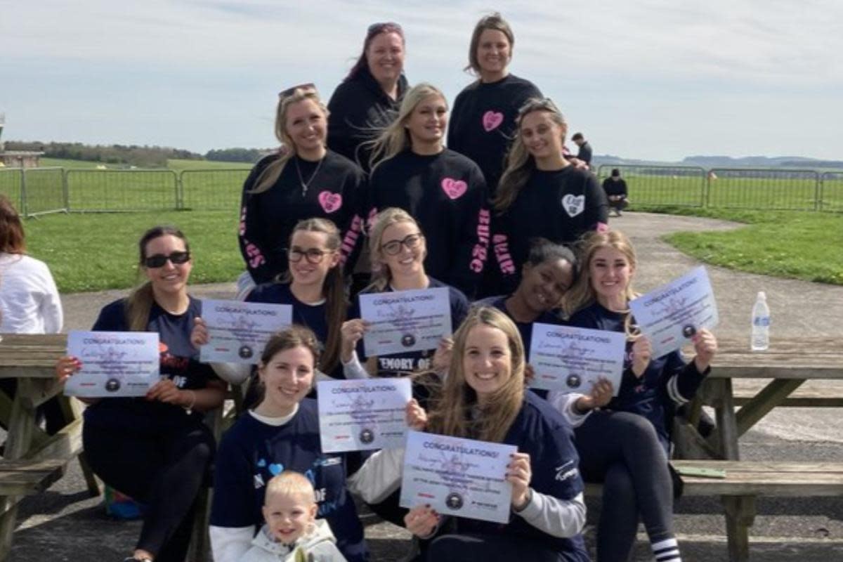 Staff Bright Horizons North Cheam Day Nursery and Preschool skydived in memory of their late manager <i>(Image: Bright Horizons North Cheam Day Nursery and Preschool)</i>