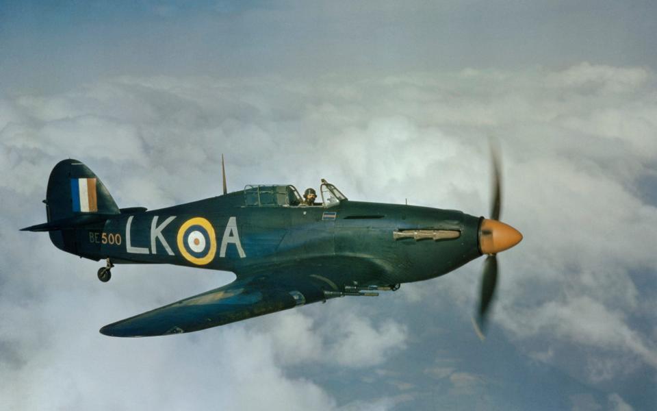 A Hawker Hurricane Mk IIC of 87 Squadron, flown by Squadron Leader Denis “Splinters” Smallwood, May 1942 - IWM: Ted Dearberg