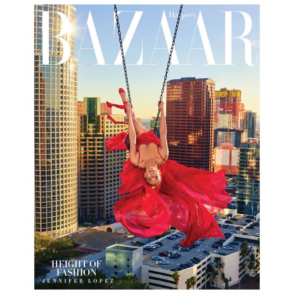 <p>Jennifer Lopez en la revista Harper’s Bazaar/ Instagram/Harper’s Baazar/J.Lo/Instagram </p>