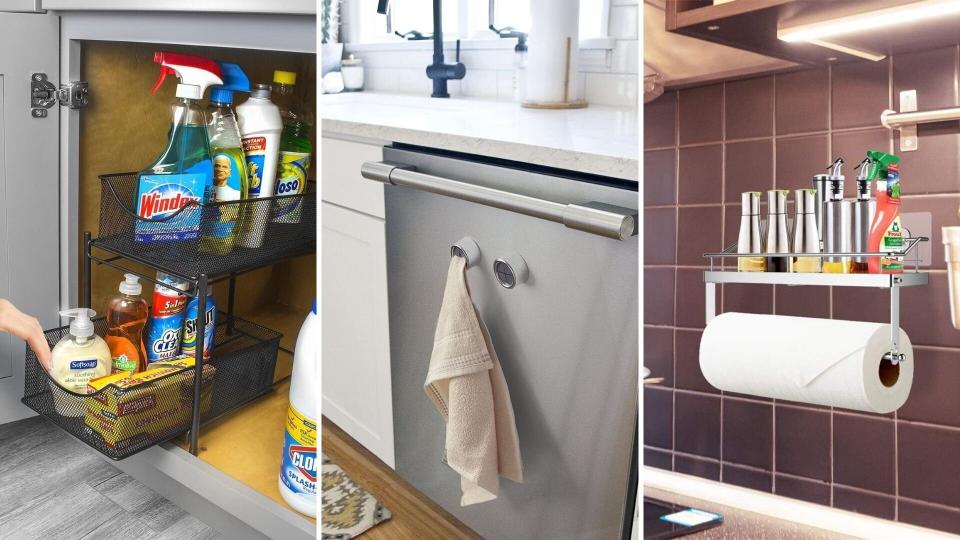 Rather than suffering through the chaotic energy of a cluttered quarantine kitchen, check out these affordable Amazon kitchen hacks to make your life easier. (Photo: Amazon)