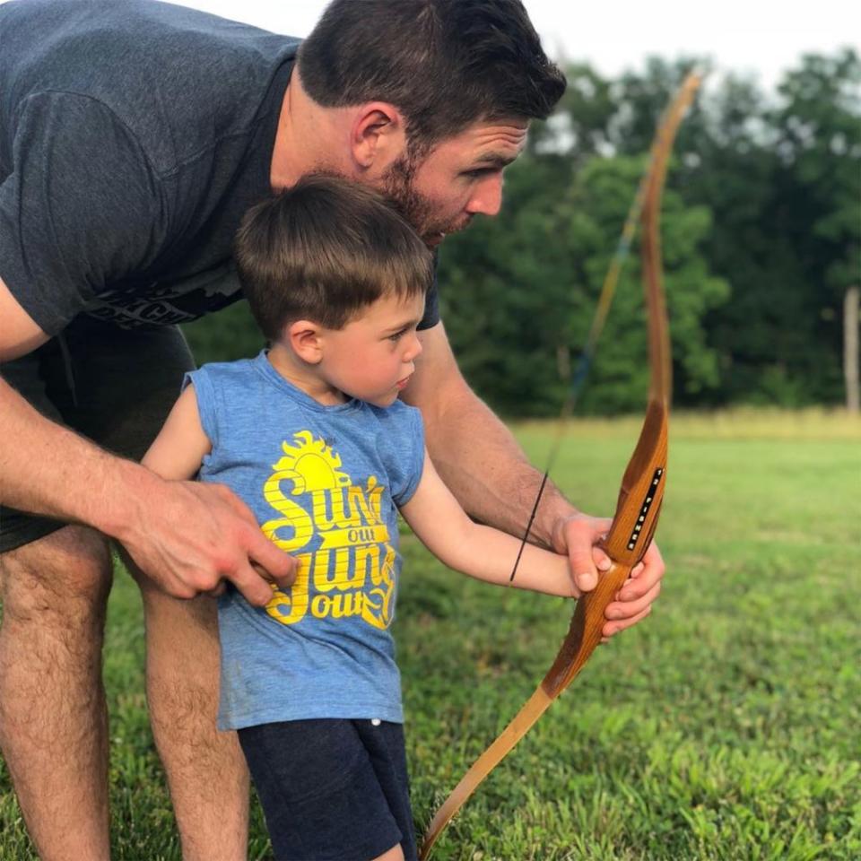 Mike Fisher and son