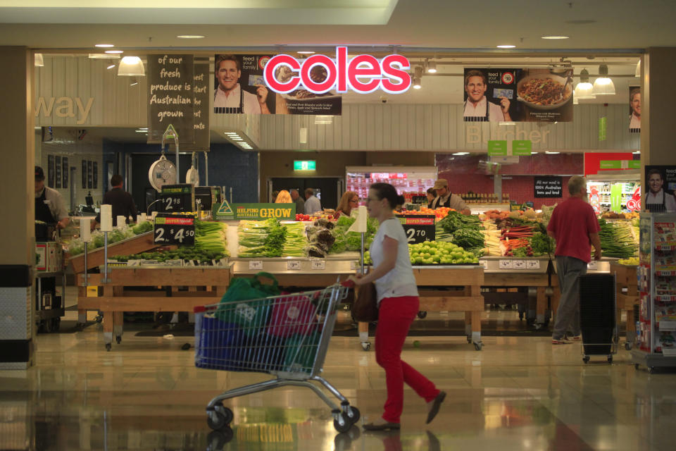 Coles banned single use plastic bags in 2018, in a bid to help the environment. Source: AAP Image/Lukas Coch.